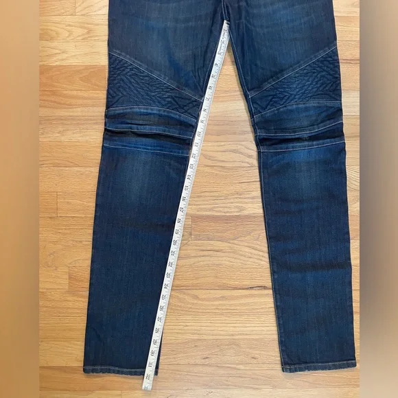 NWT Balmain Slim Biker Jeans Dark Wash